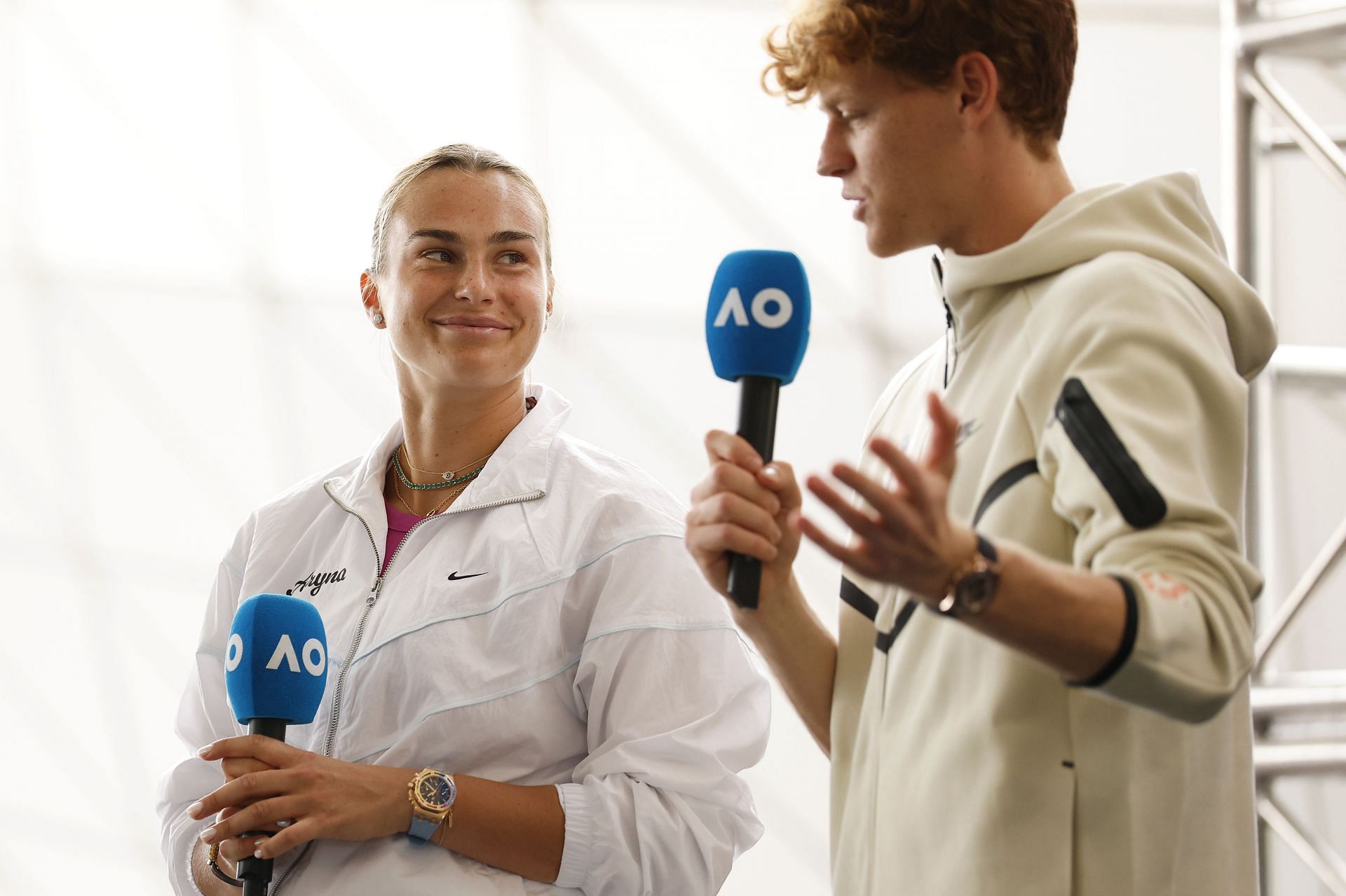 Aryna Sabalenka and Jannik Sinner - Source: Getty